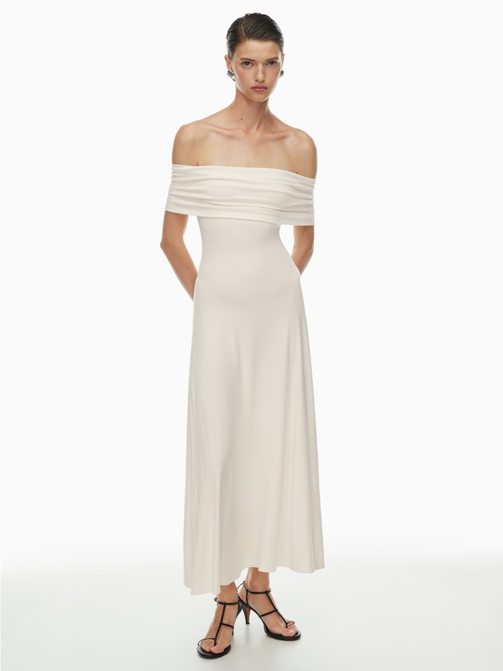Aritzia Babaton Statuette Fit and Flare Maxi Dress